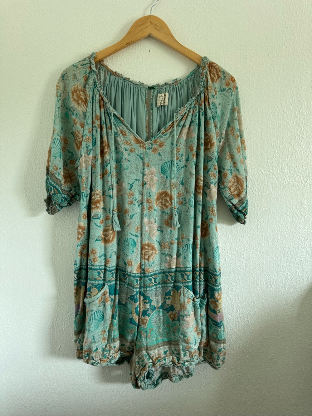 Free People x Spell Gypsy Collab Seashell Romper
